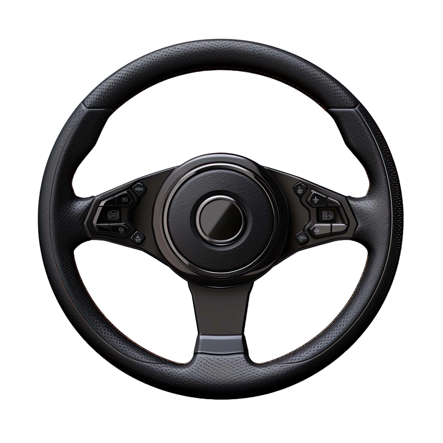 a steering wheel on a white background