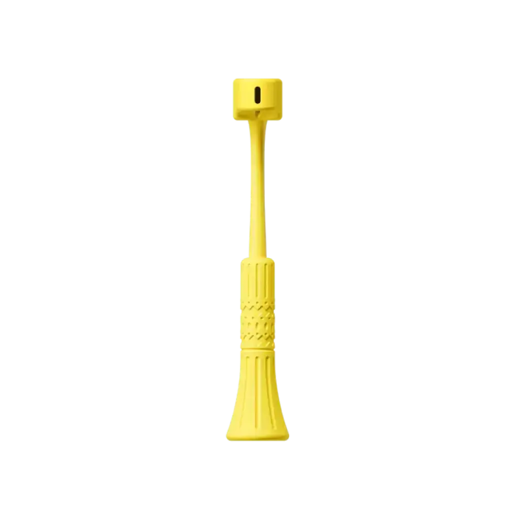 a yellow hammer on a white background