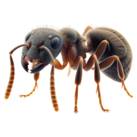 a close up of a bee on a white background