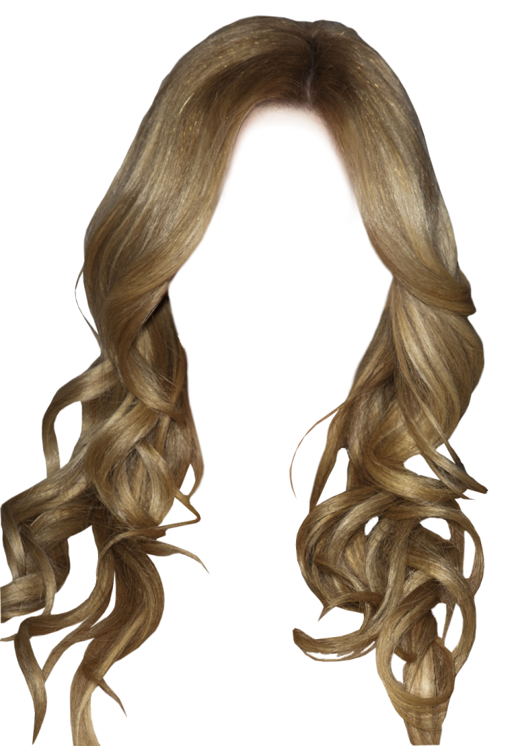 a woman with long blonde hair on her head