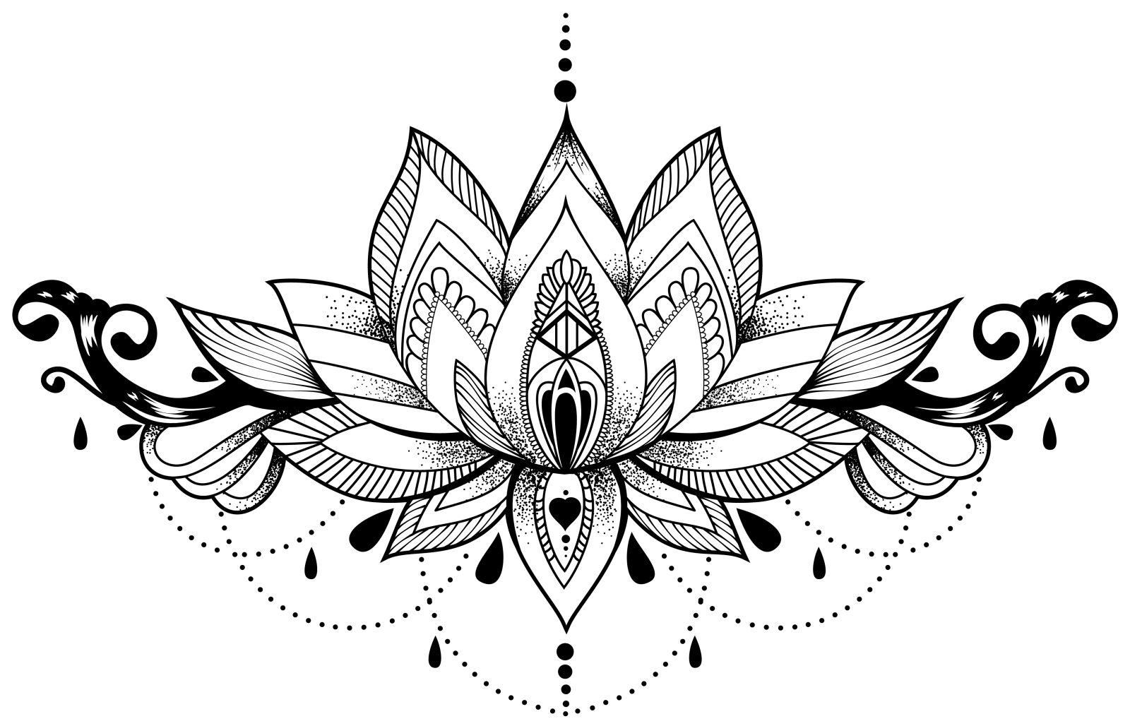 lotus flower tattoo design