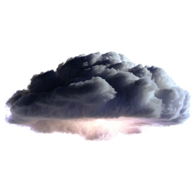 a black cloud in the sky
