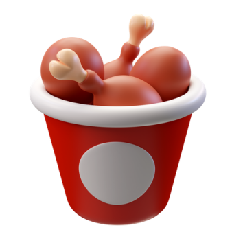 a red cup filled with potatoes and onions