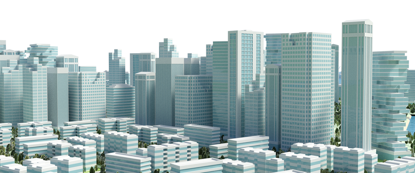 a city with tall buildings