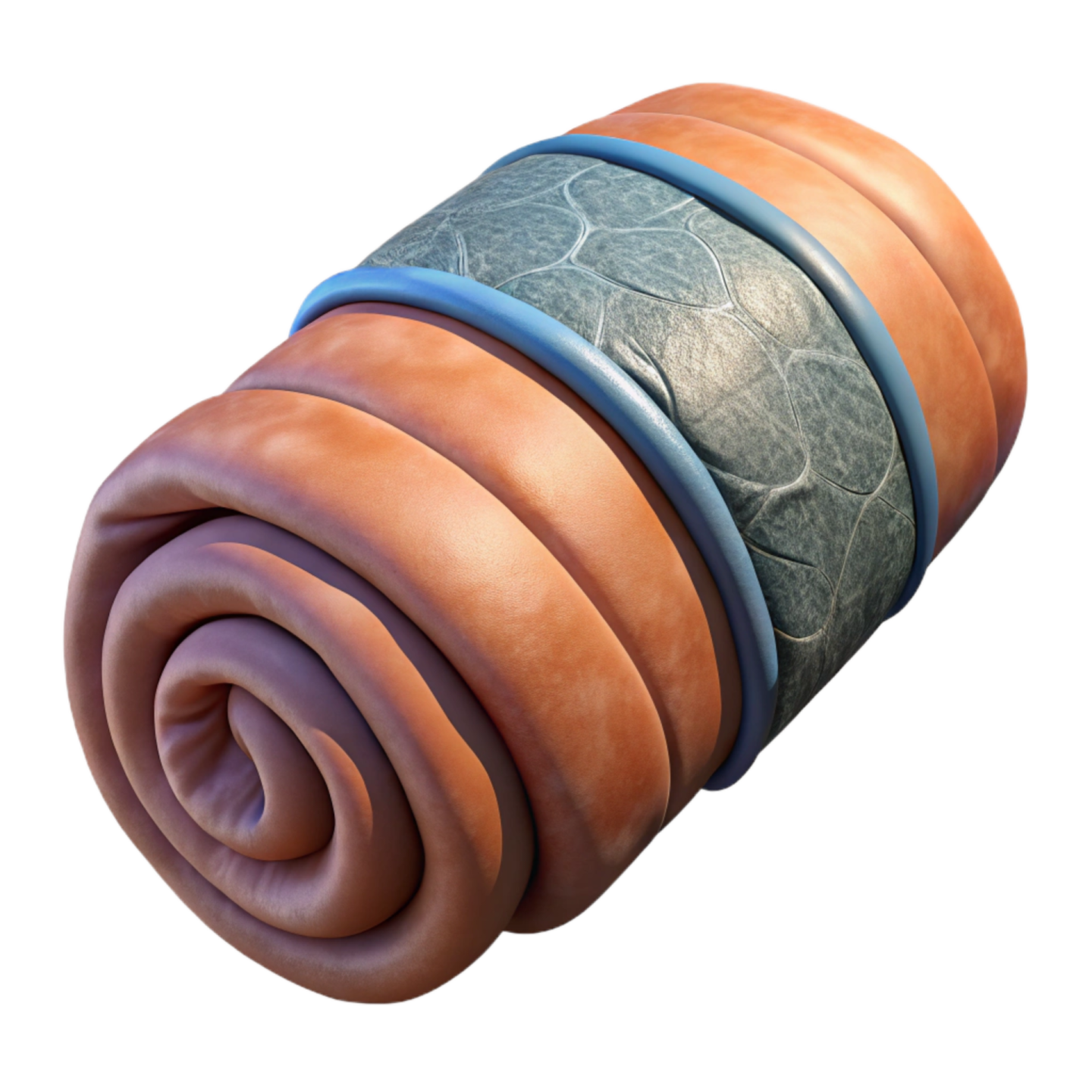 an image of a rolled up mattress