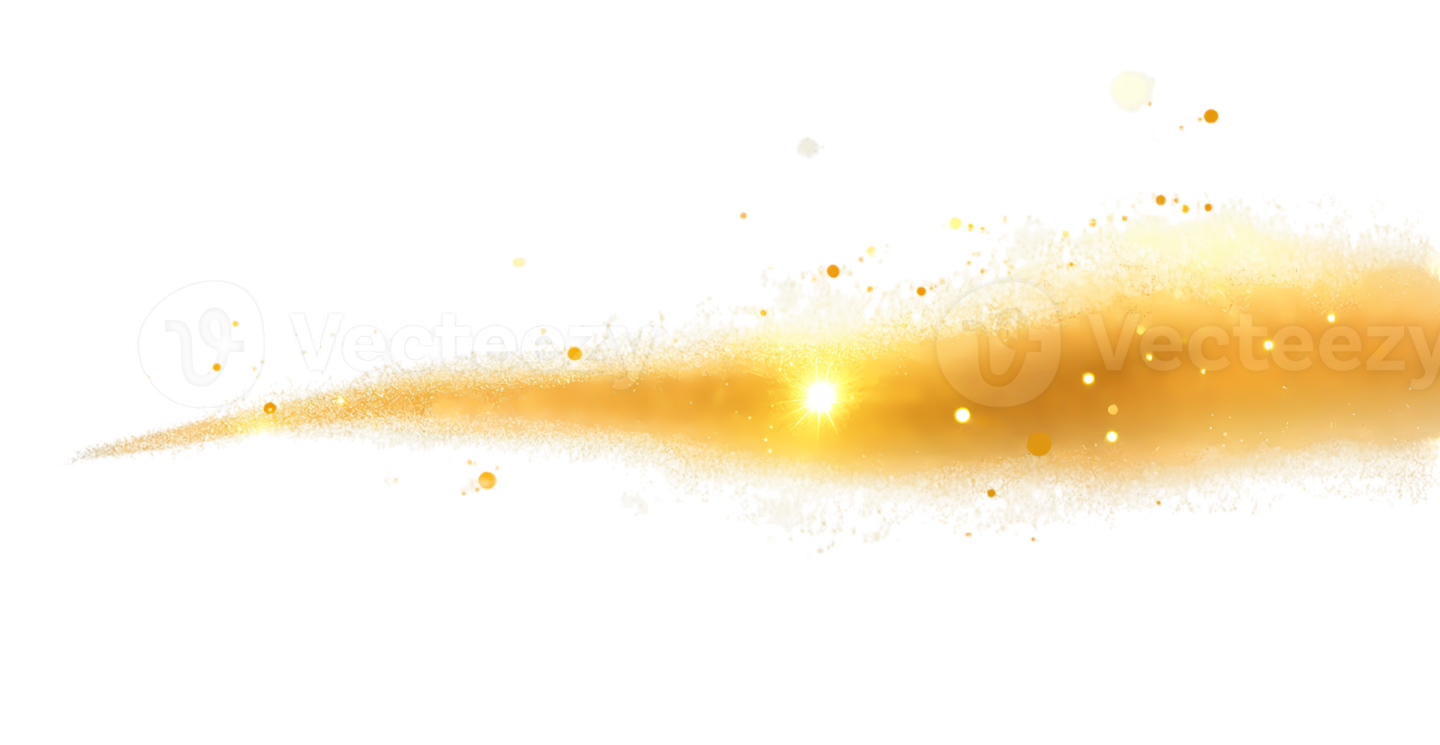 a golden explosion on a white background