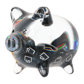 a small pig shaped like a camera