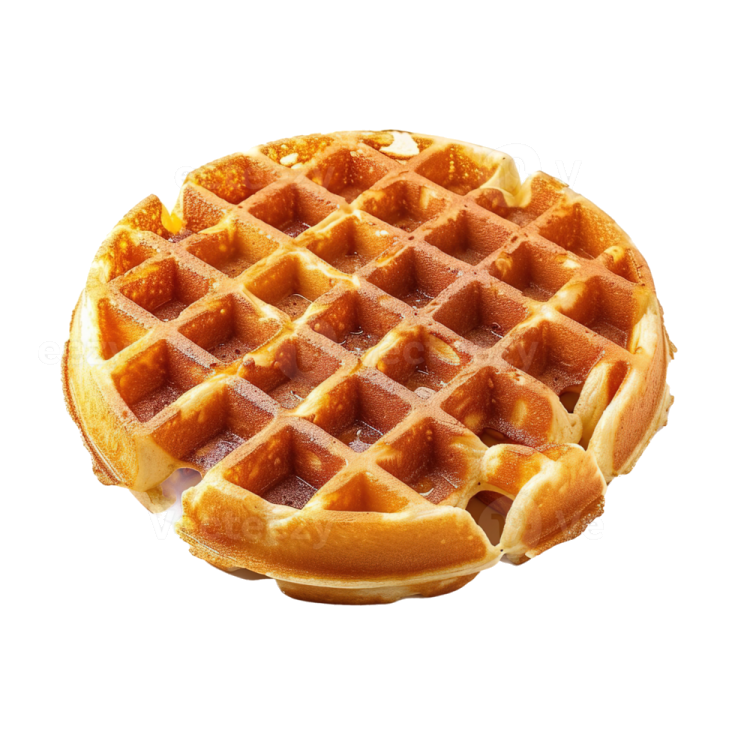 a wa with bacon on top of it
