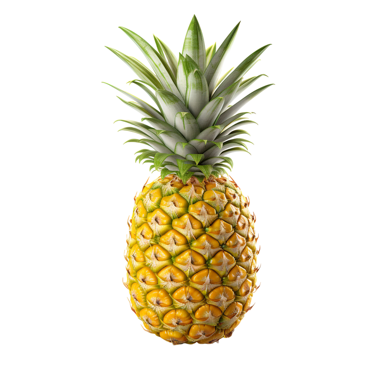 a pineapple on a white background