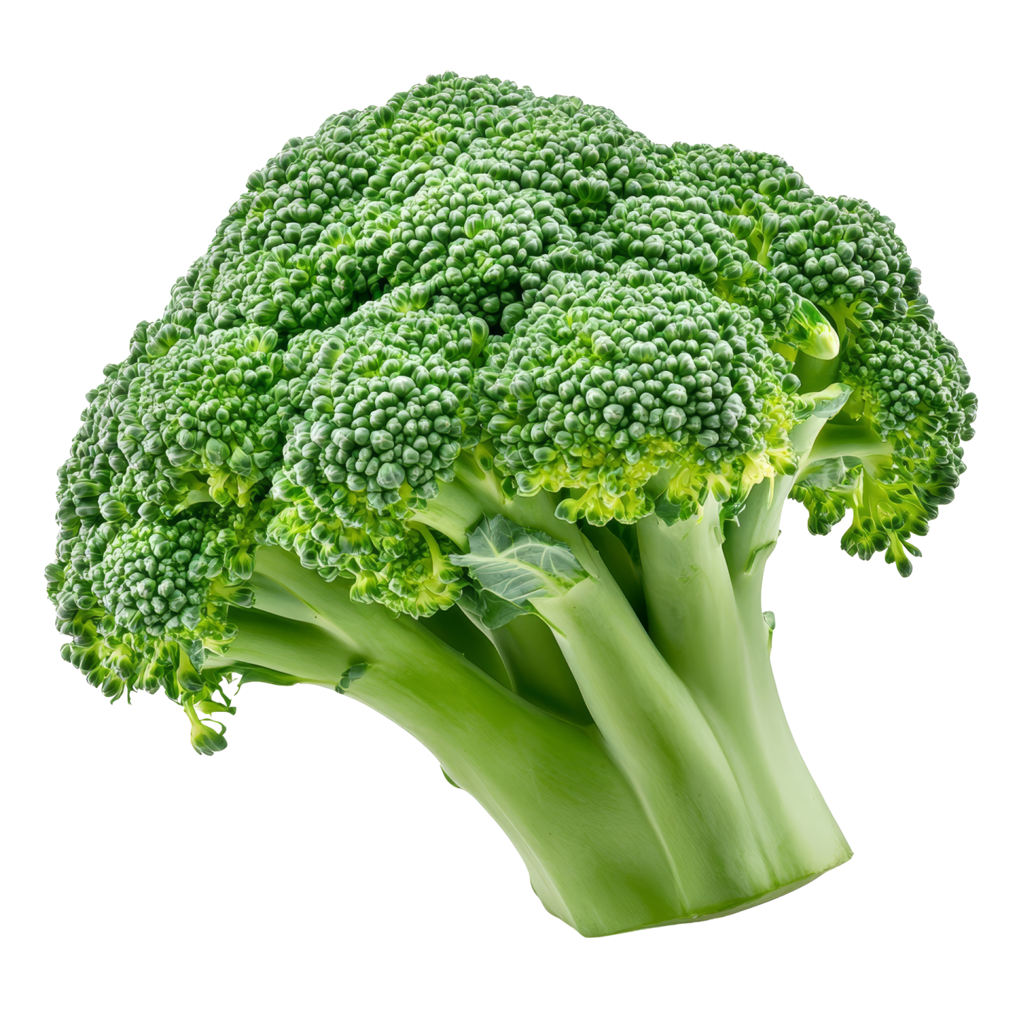 a close up of a head of broccote