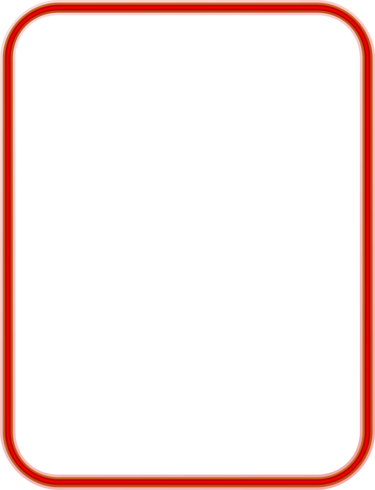 a red frame on a white background