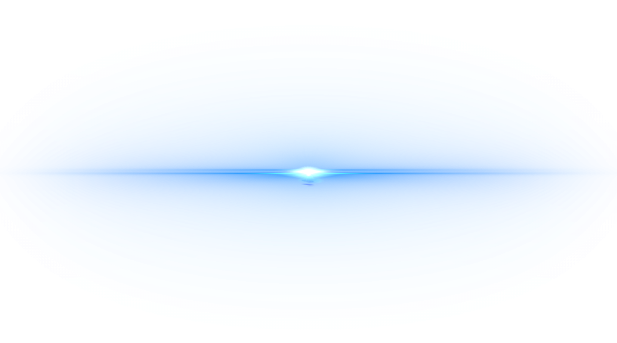 a blue light on a white background