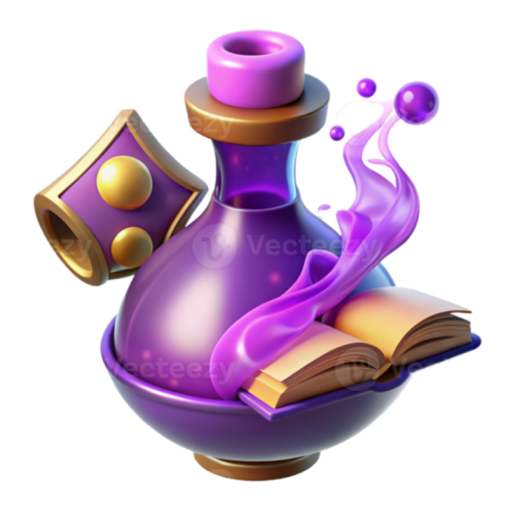 a bottle of liquid and a book