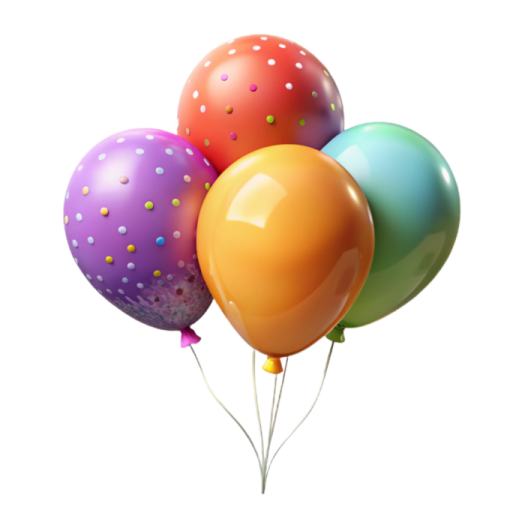 a bunch of colorful balloons on a white background