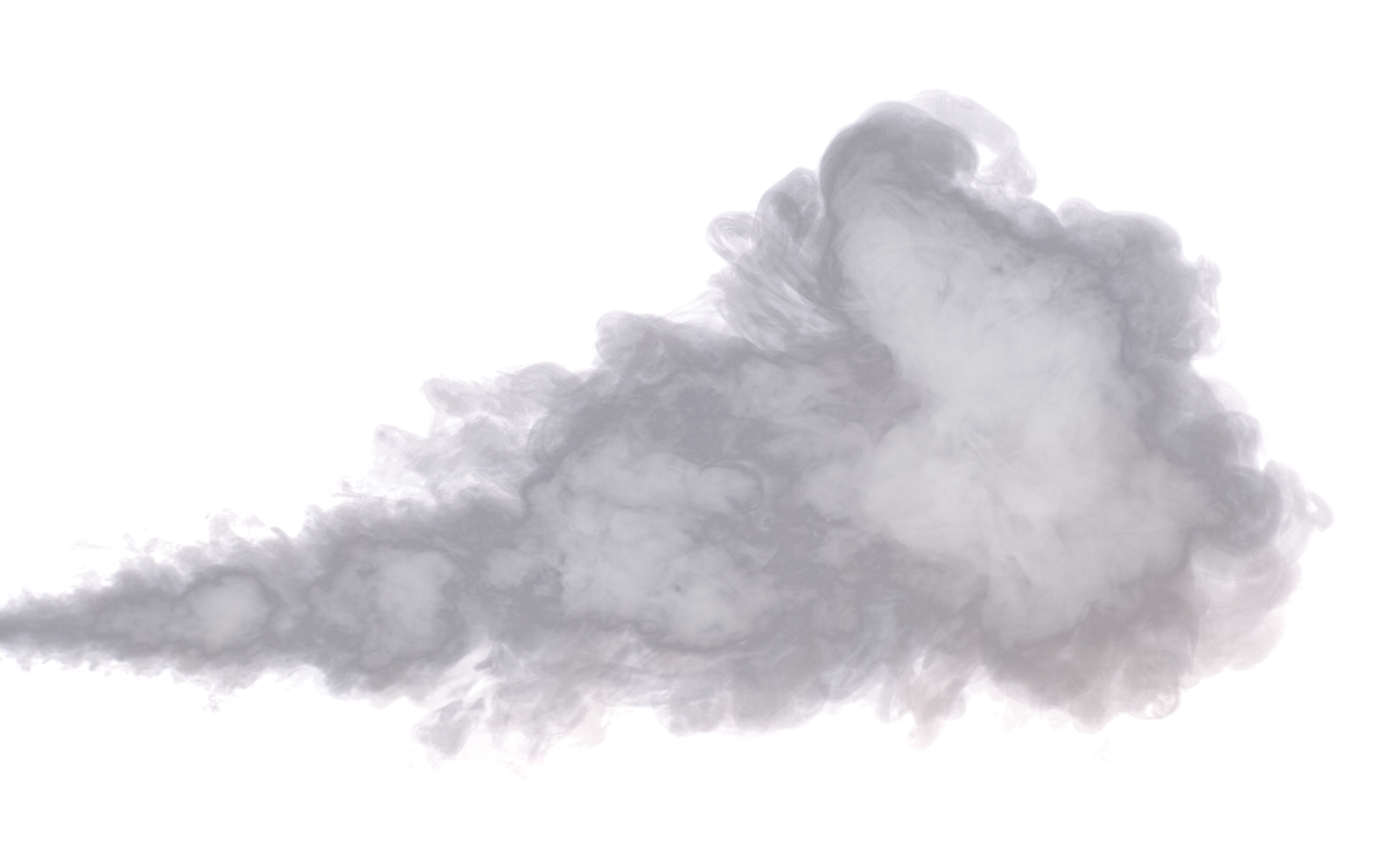 smoke cloud isolated on white background