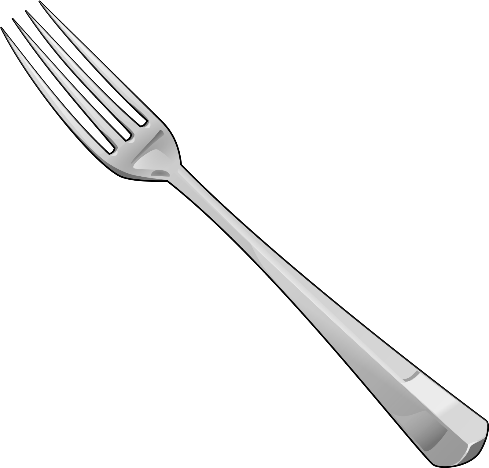 a fork on a white background