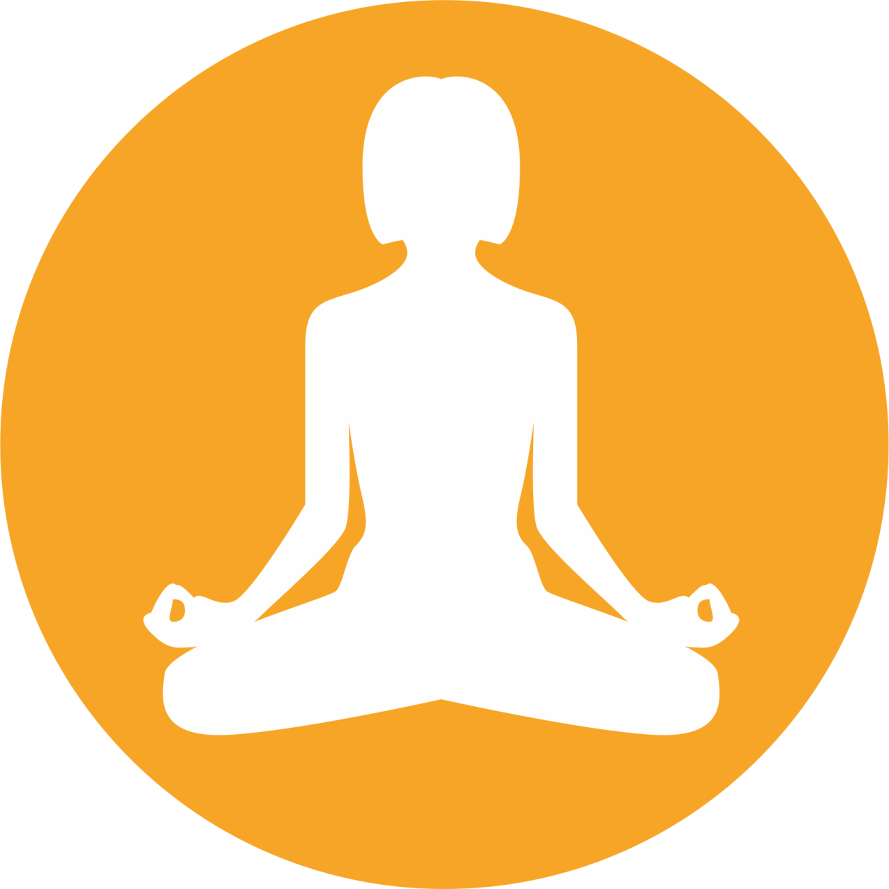 a silhouette of a person sitting in a lotus position