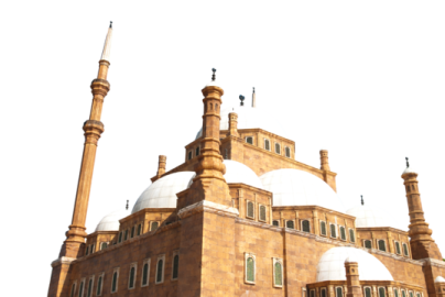 a large building with many domes on it