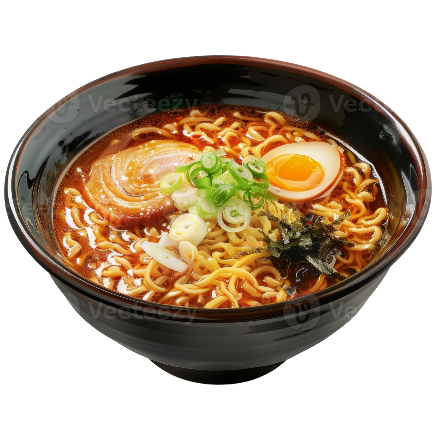 a bowl of noodles with an egg on top