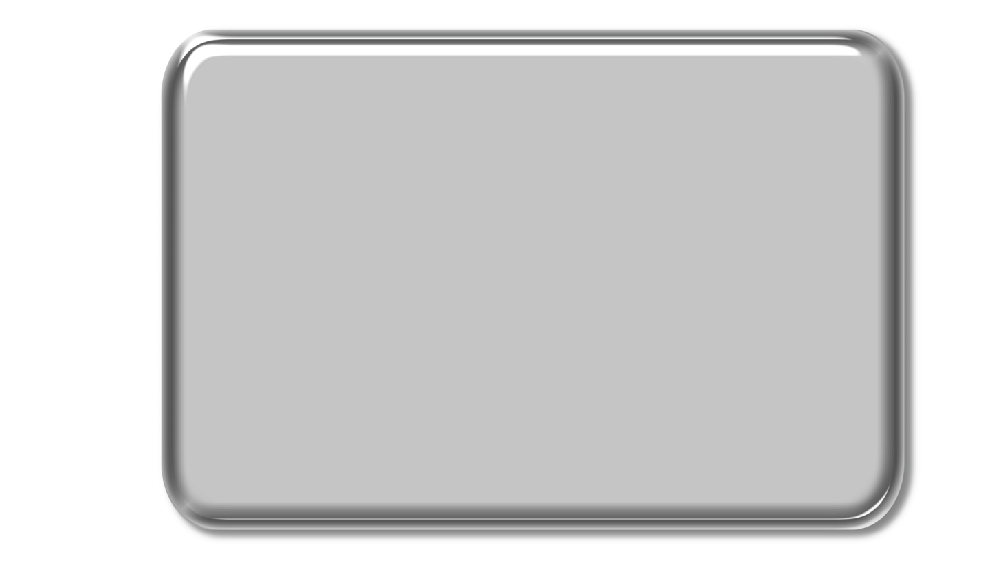 a gray square button on a white background
