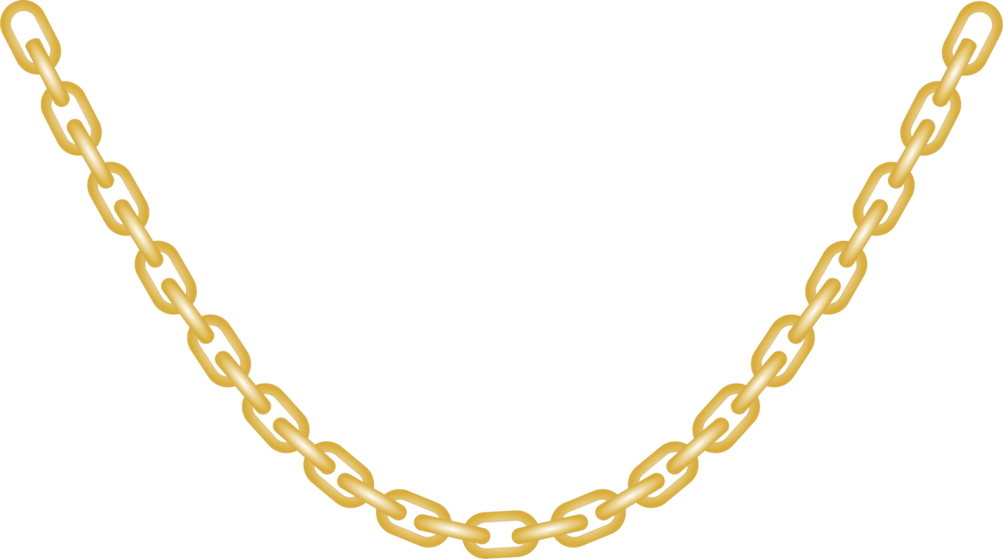 a gold chain necklace