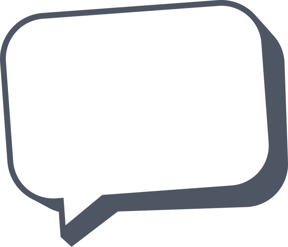a speech bubble icon