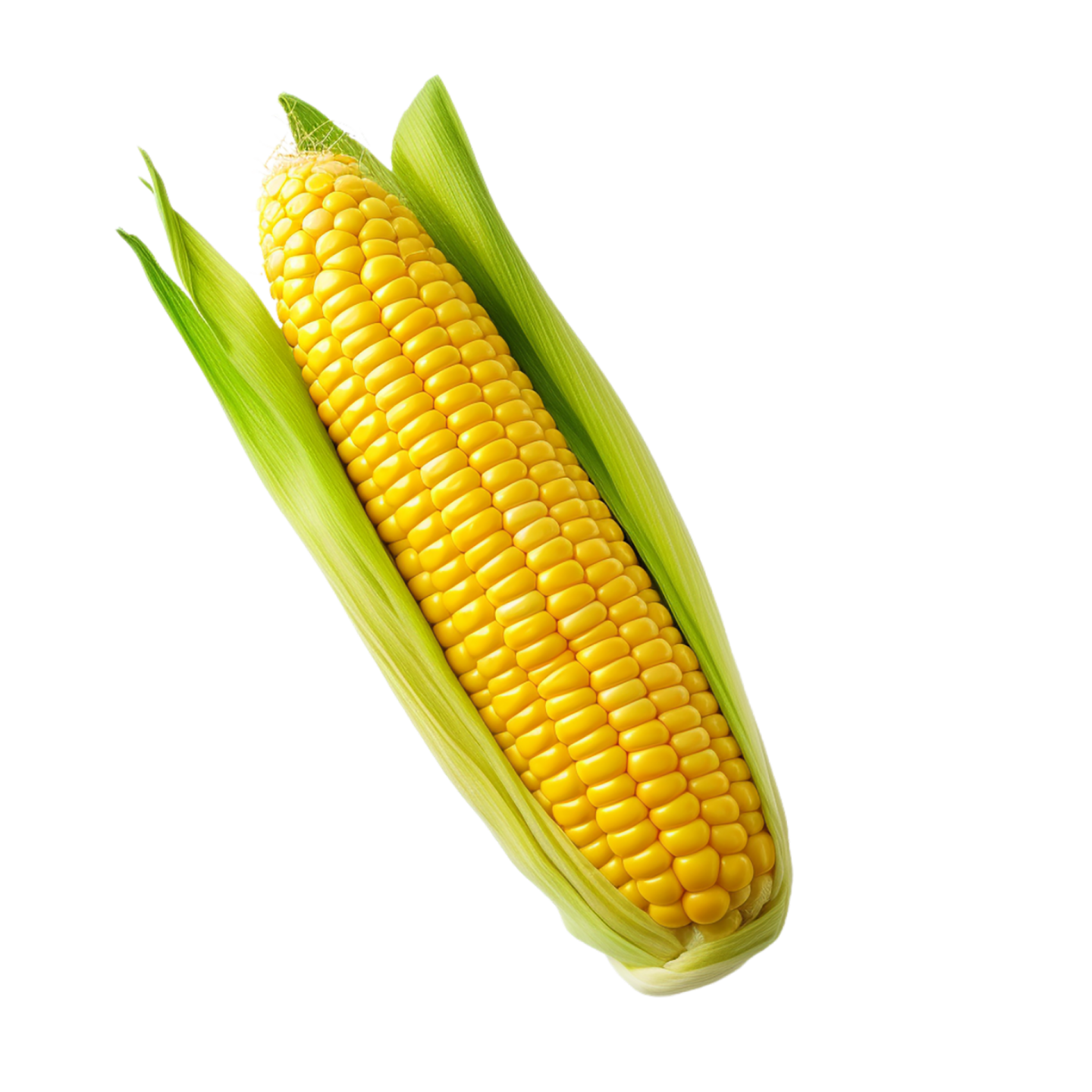 a corn on a white background