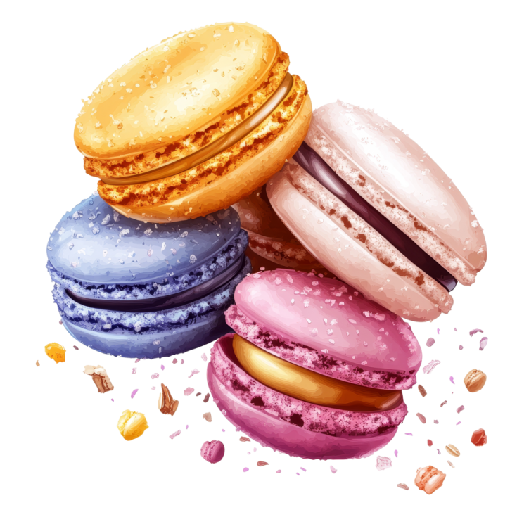 a bunch of macaroes