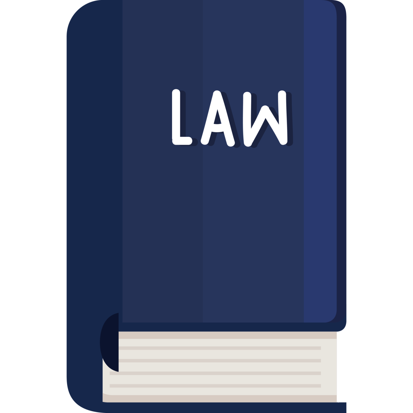 a book with the word law written on it