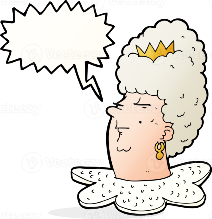 a cartoon woman with an empty speech bubble