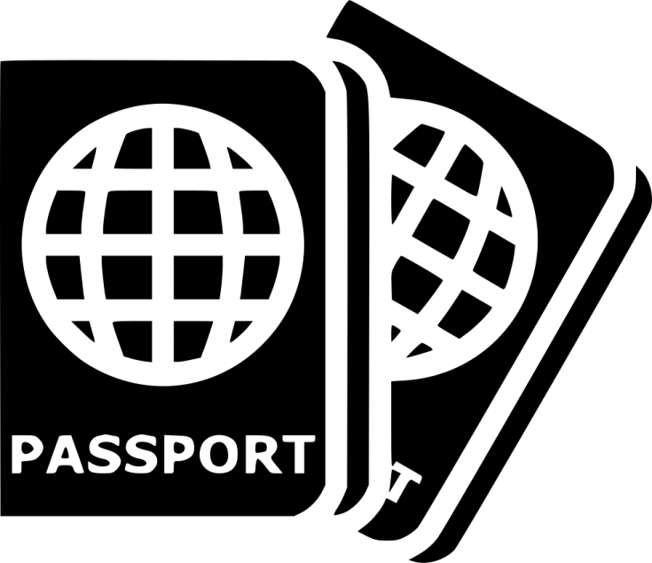 a pair of playing cards with the word passport