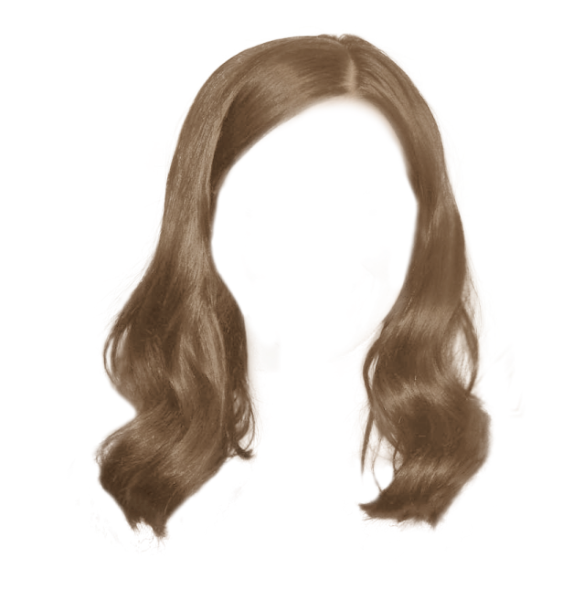 a drawing of a woman with long brown hair