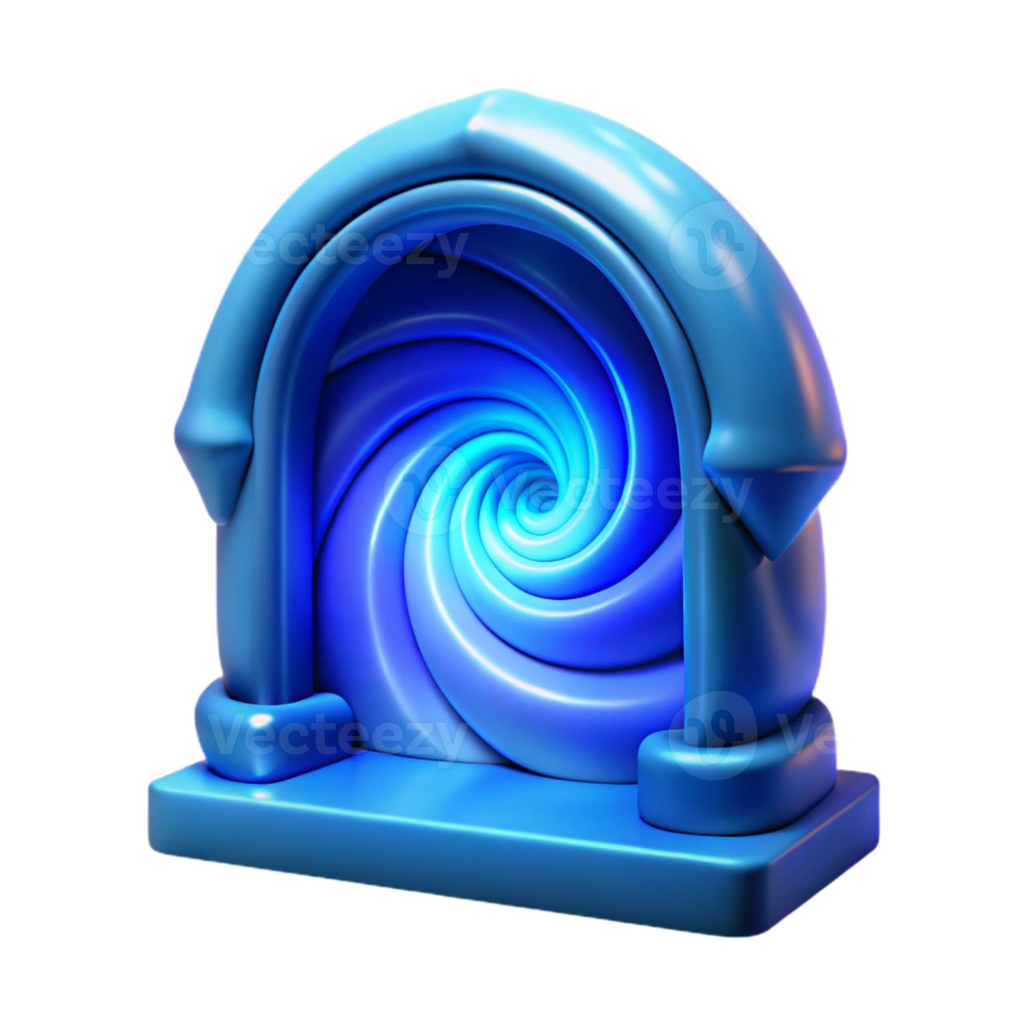 an image of a blue spiral shaped object