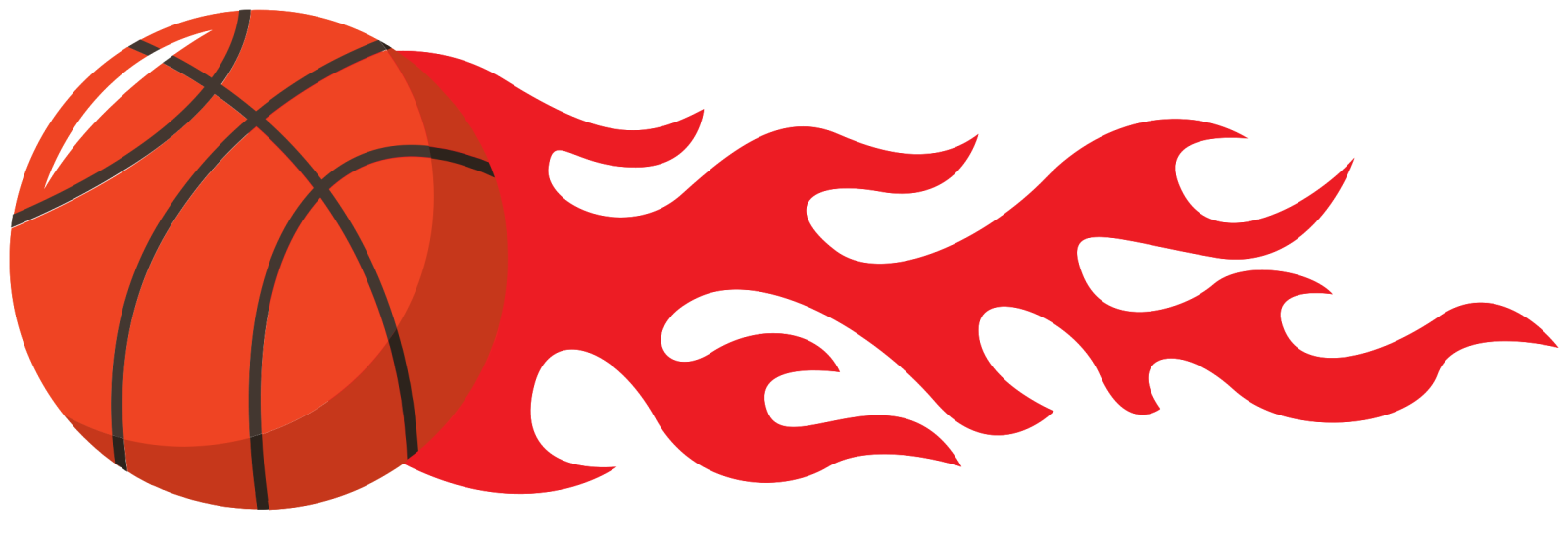 a basketball ball with flames coming out of it
