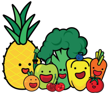 a pile of fruits and vegetables