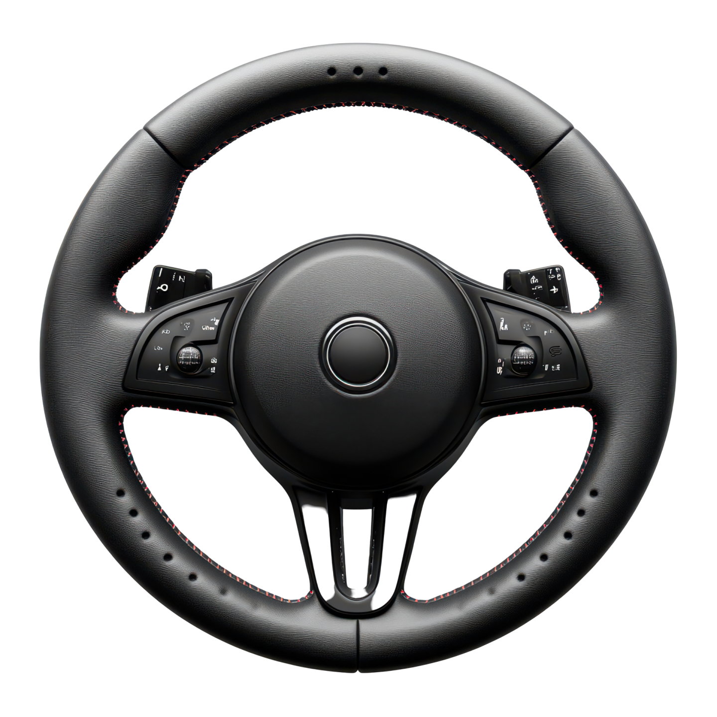 a steering wheel on a white background