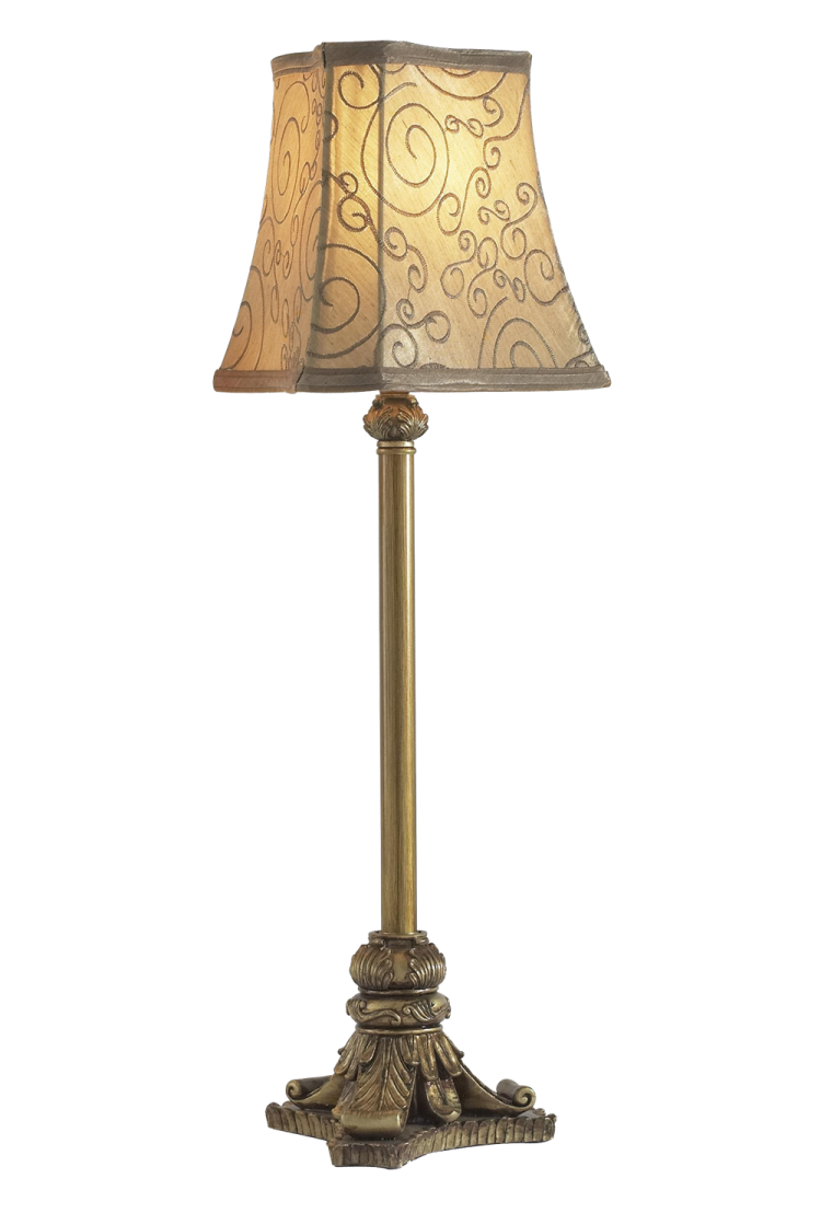 a lamp on a white background