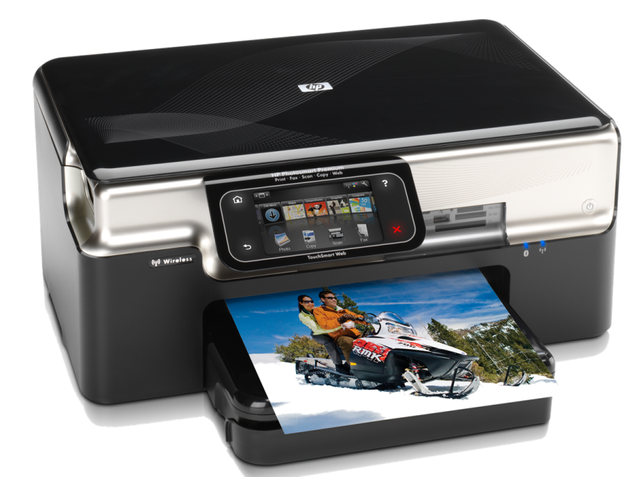 a printer with a picture of a person on it