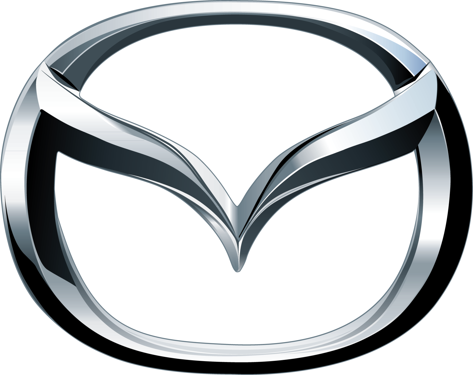 the mazda logo on a white background
