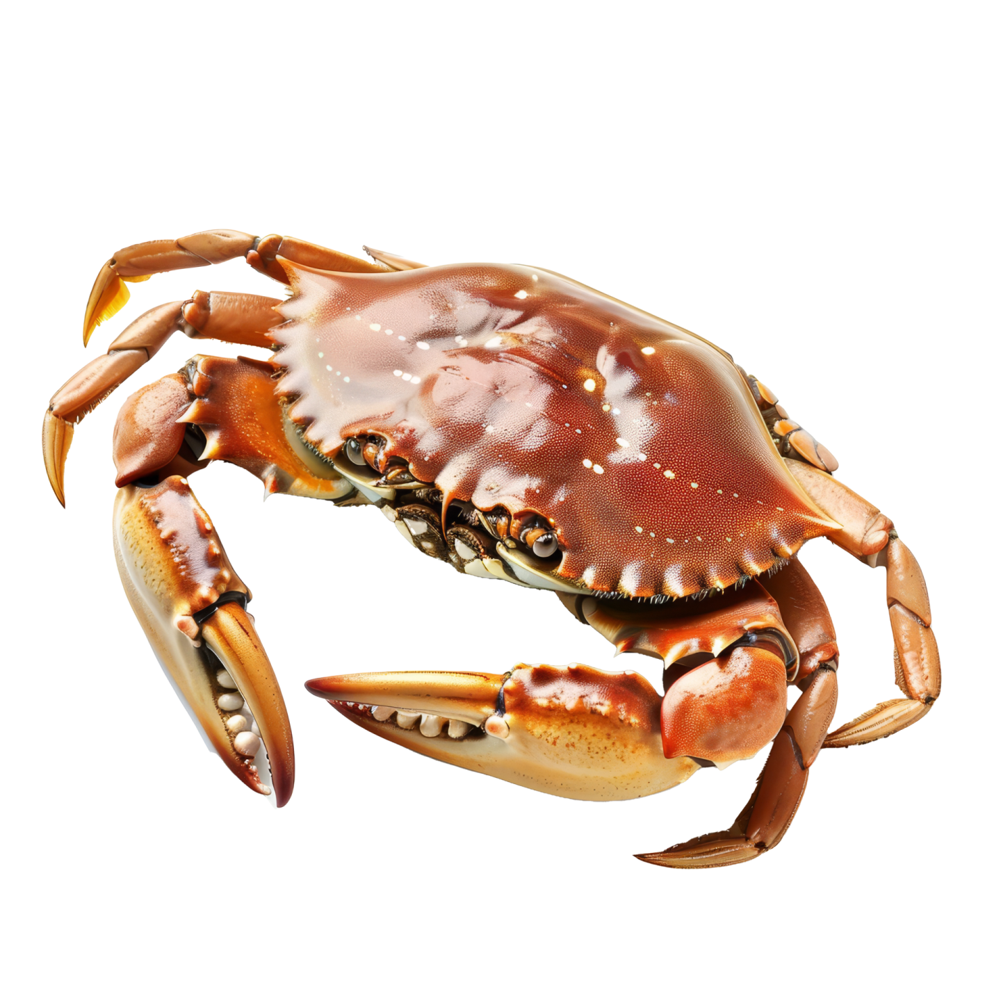 a crab on a white background