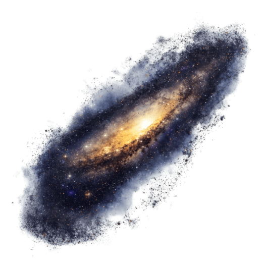 an image of a galaxy in the sky
