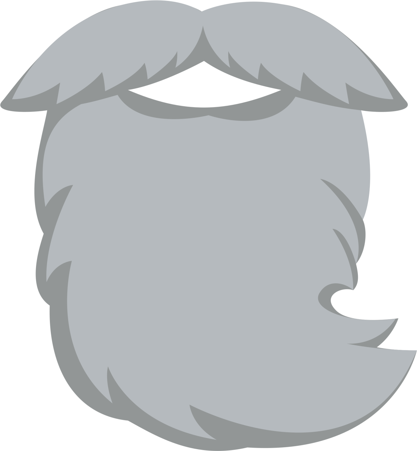 a man's face with a beard
