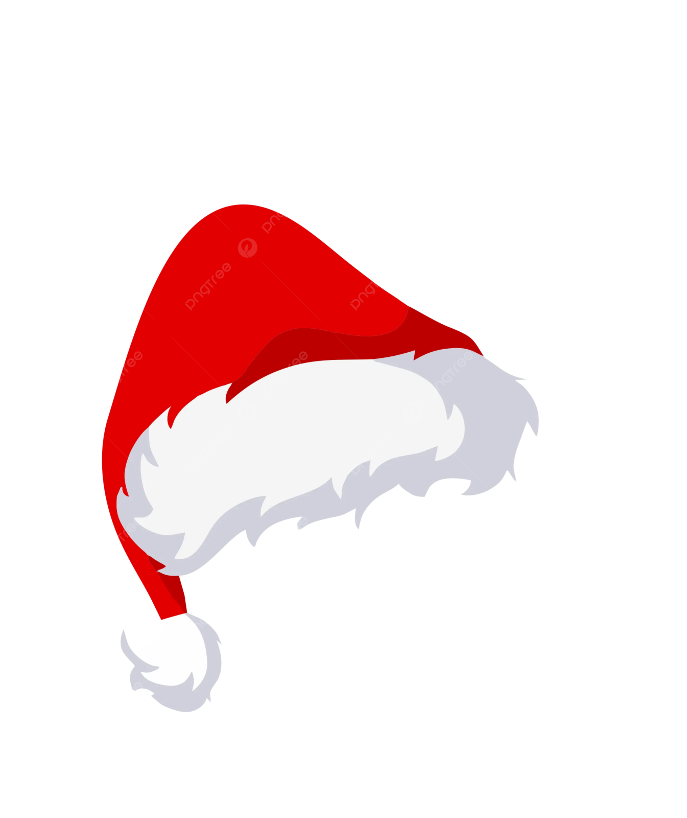 a santa hat on a white background