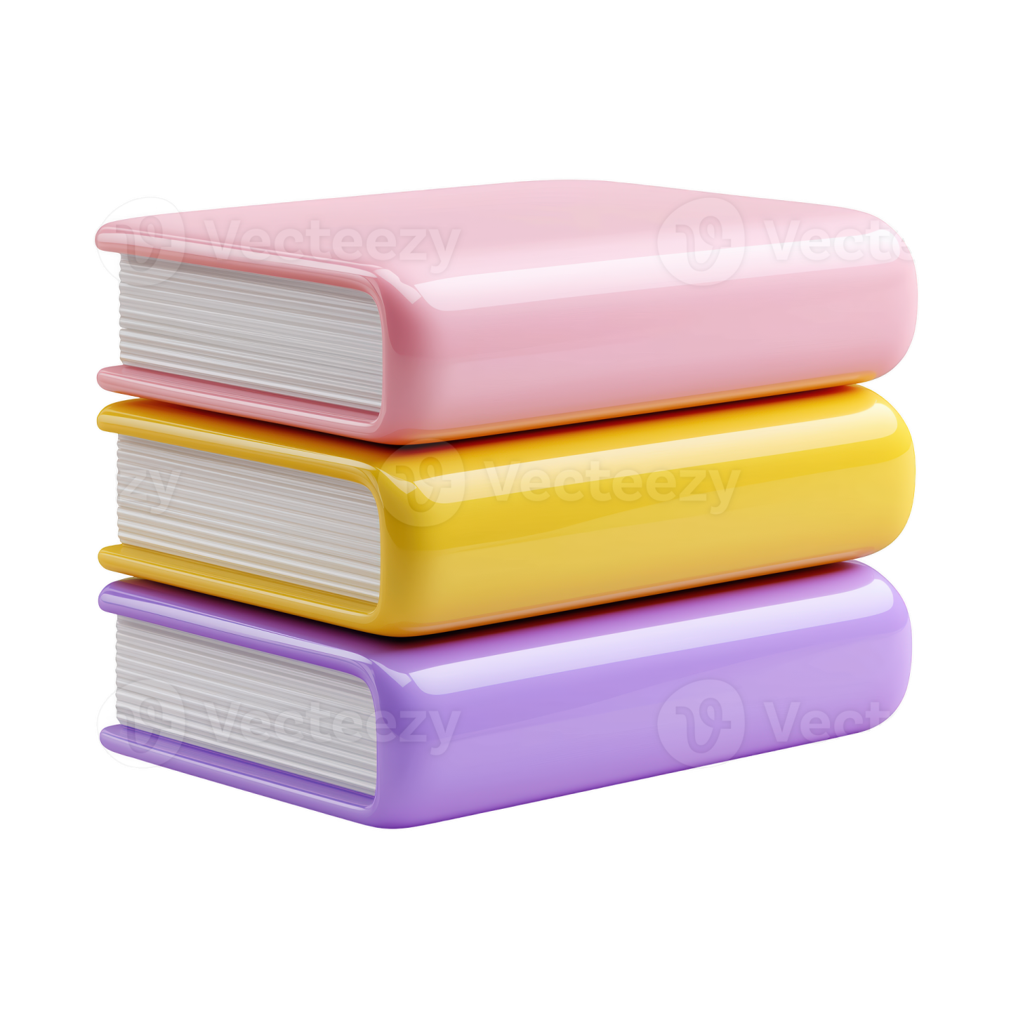 three books stacked on top of each other books