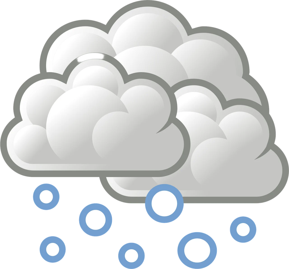 a cloud with water droplets