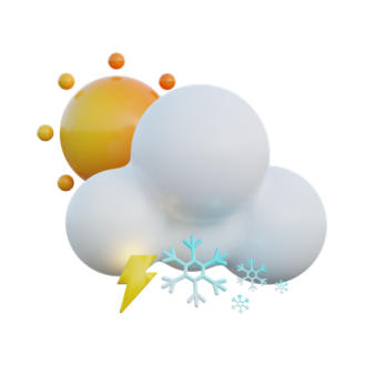 an image of a cloud with snow and lightning