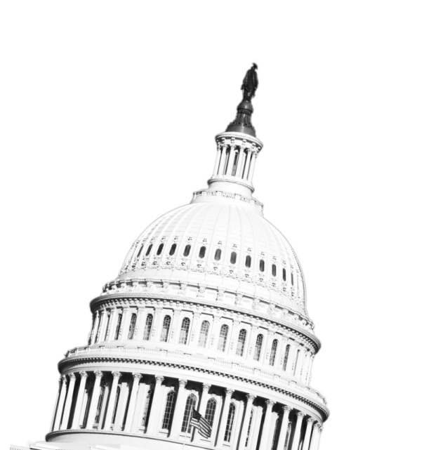 a black and white photo of the capitol building