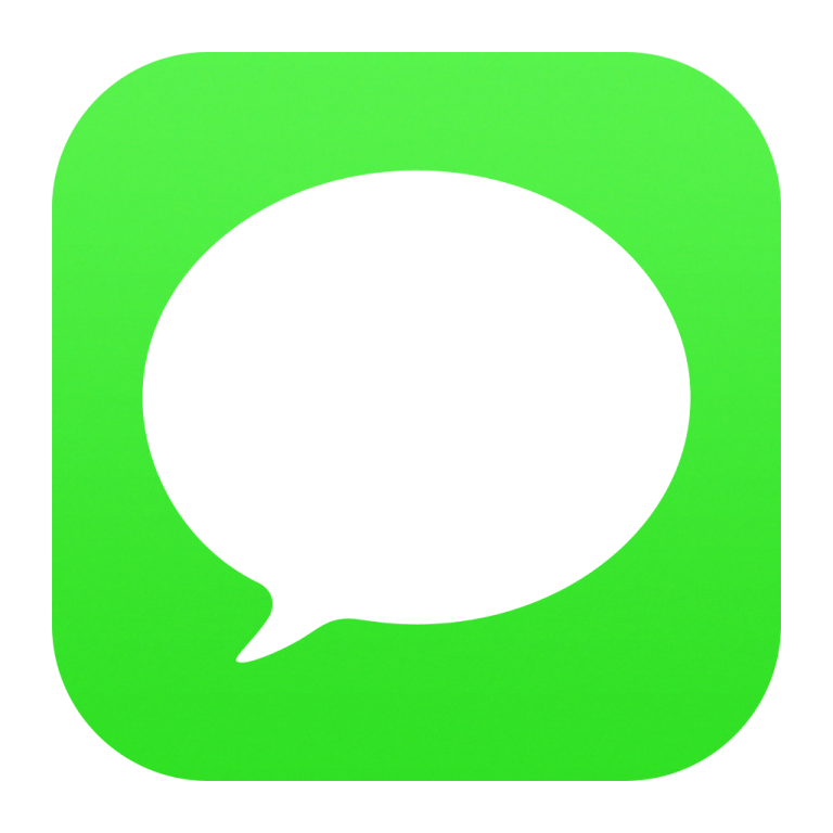 a green icon with a white speech bubble