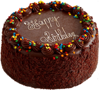 a chocolate cake with the words happy birthday on it