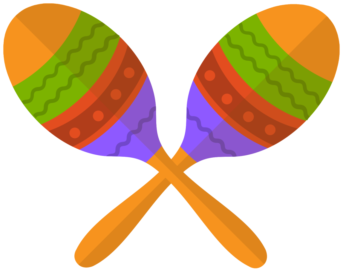 two maraos on a white background